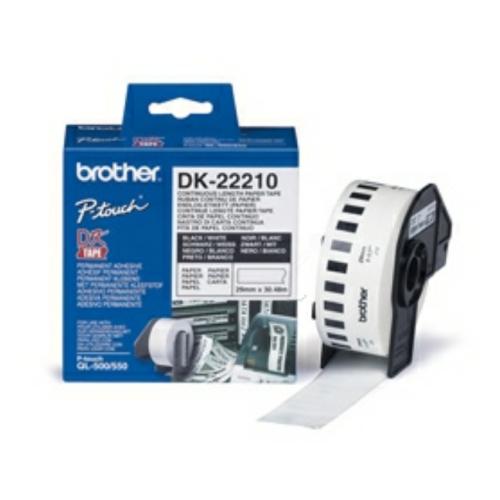 Brother Etiketter vit (DK22210), 29mm