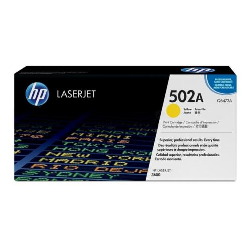 HP Toner gul (Q6472A / 502A)