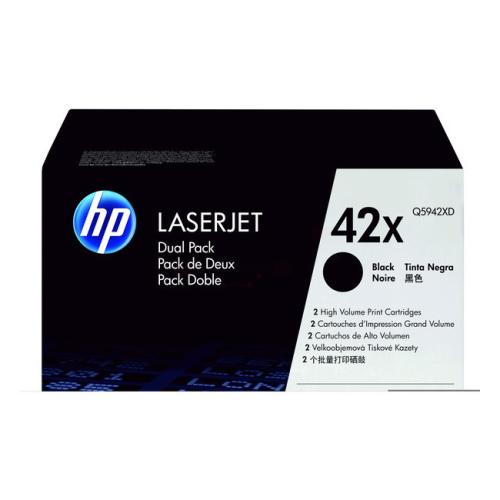 HP Toner svart (Q5942XD / 42XD) (Tvåpack, hög kapacitet)