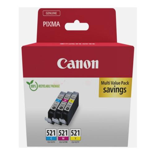 Canon Bläckpatron cyan / magenta / gul (2934B010 / CLI521) (multipack)