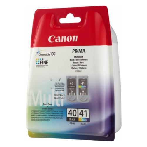 Canon Bläckpatron svart / färg (0615B036 / PG40+CL41) (Tvåpack, multipack)