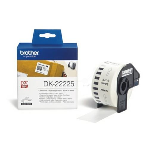 Brother Etiketter vit (DK22225 /), 38mm