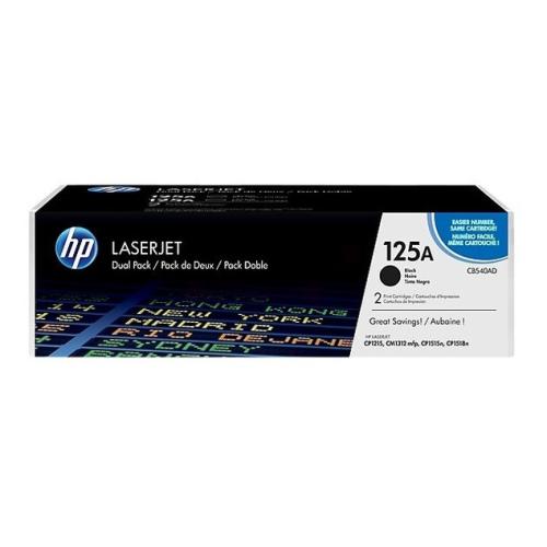 HP Toner svart (CB540AD / 125A) (Tvåpack)