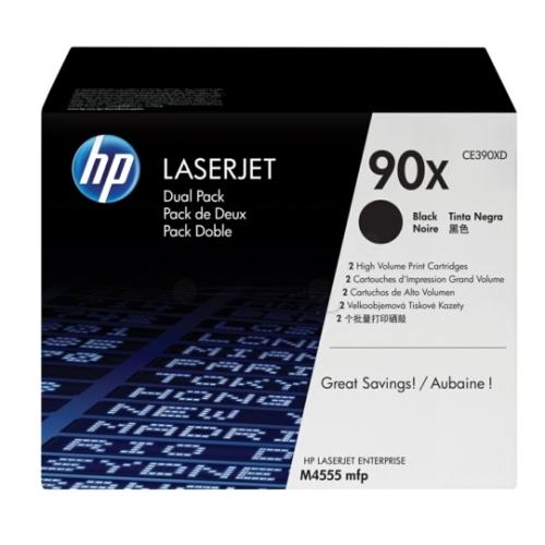 HP Toner svart (CE390XD / 90X) (Tvåpack)