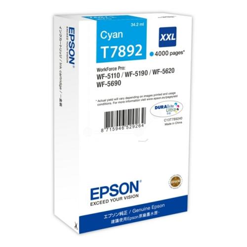 Epson Bläckpatron cyan (C13T789240 / T7892XXL) (hög kapacitet)