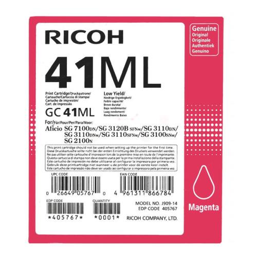 Ricoh Bläckpatron magenta (405767 / GC41ML)