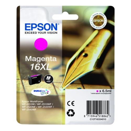 Epson Bläckpatron magenta (C13T16334010 / 16XL) (hög kapacitet)