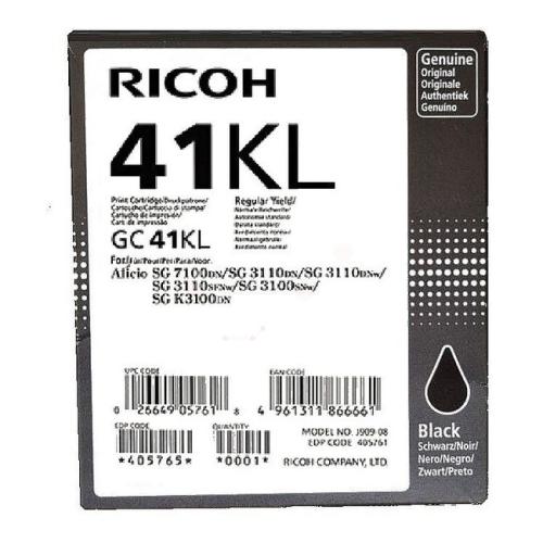 Ricoh Bläckpatron svart (405765 / GC41KL)