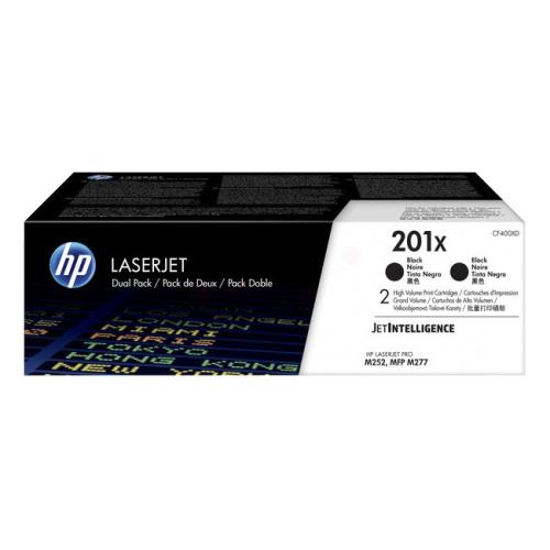 HP Toner svart (CF400XD / 201X) (Tvåpack)