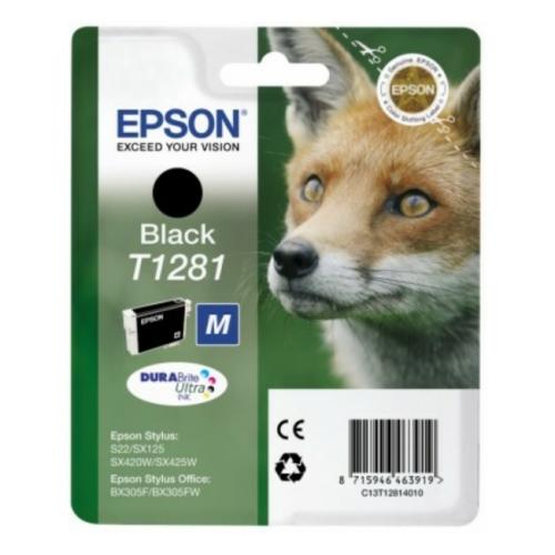 Epson Bläckpatron svart (C13T12814012 / T1281)