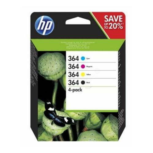 HP Bläckpatron svart / cyan / magenta / gul (N9J73AE / 364) (multipack)