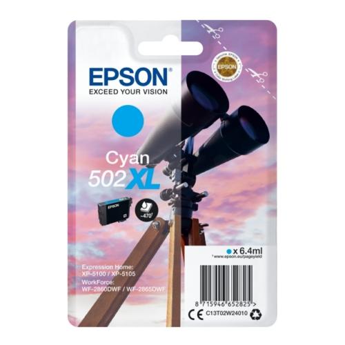 Epson Bläckpatron cyan (C13T02W24010 / 502XL) (hög kapacitet)