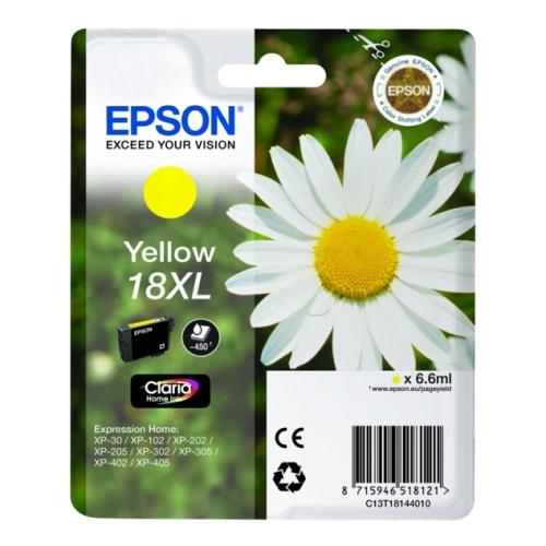 Epson Bläckpatron gul (C13T18144012 / 18XL) (hög kapacitet)