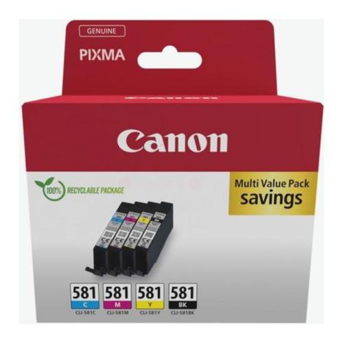 Canon Bläckpatron svart / cyan / magenta / gul (2103C004 / CLI581) (multipack)