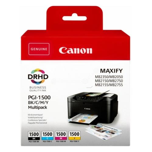 Canon Bläckpatron svart / cyan / magenta / gul (9218B005 / PGI1500BKCMY) (multipack)