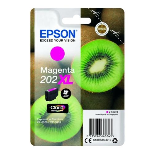 Epson Bläckpatron magenta (C13T02H34010 / 202XL) (hög kapacitet)