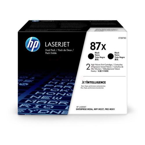 HP Toner svart (CF287XD / 87X) (Tvåpack, hög kapacitet)