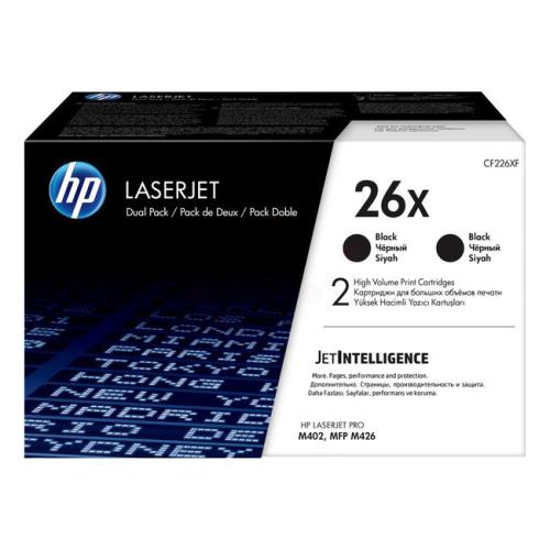 HP Toner svart (CF226XD / 26X) (Tvåpack, hög kapacitet)