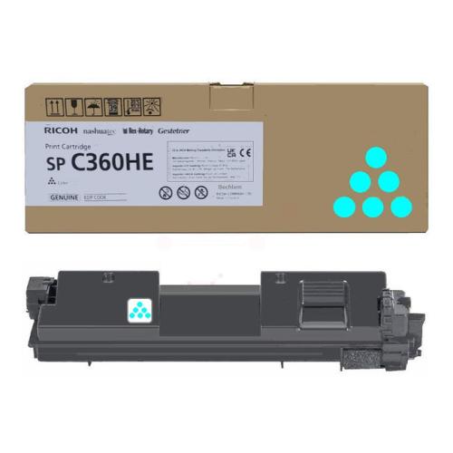 Ricoh Toner cyan (408185 / SPC360HE) (hög kapacitet)