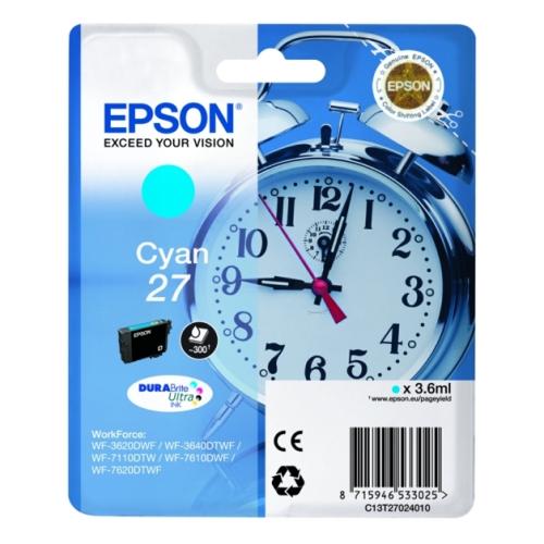 Epson Bläckpatron cyan (C13T27024012 / 27)