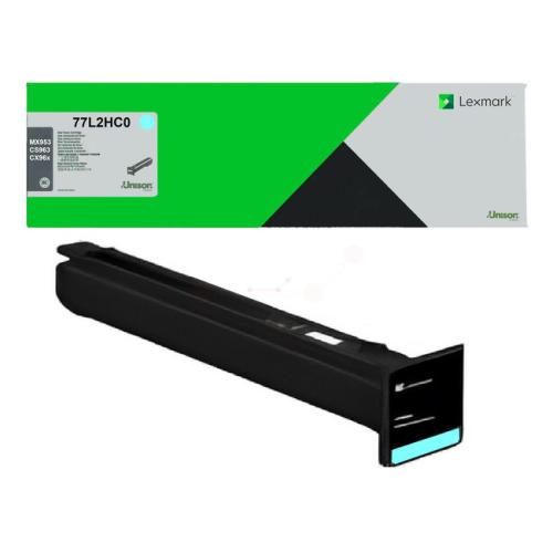 Lexmark Toner cyan (77L2HC0 / 077L2HC0) (Return, hög kapacitet)