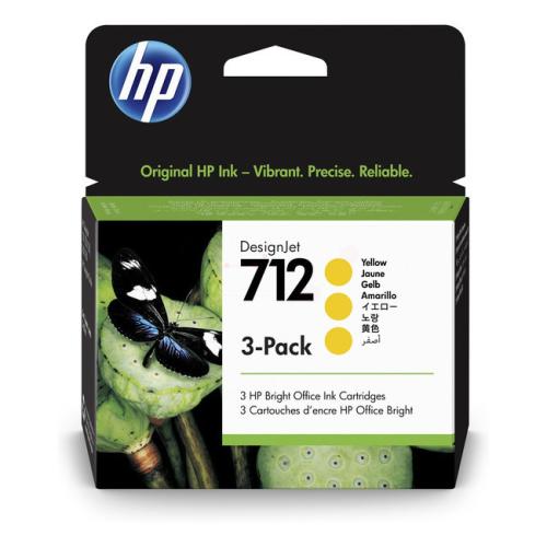 HP Bläckpatron gul (3ED79A / 712) (multipack)