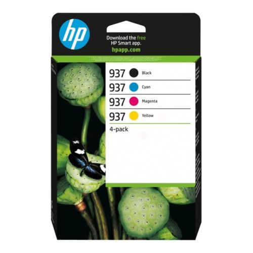 HP Bläckpatron svart / cyan / magenta / gul (6C400NE / 937) (multipack)