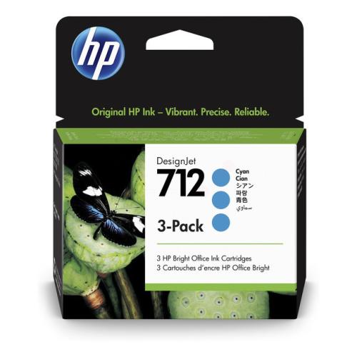 HP Bläckpatron cyan (3ED77A / 712) (multipack)