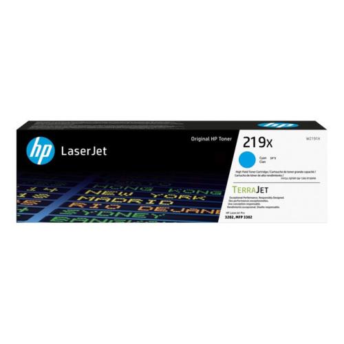 HP Toner cyan (W2191X / 219X) (hög kapacitet)