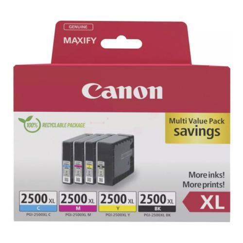 Canon Bläckpatron svart / cyan / magenta / gul (9254B010 / PGI2500XLBKCMY) (multipack)