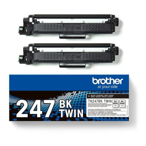 Brother Toner svart (TN247BKTWIN) (Tvåpack)