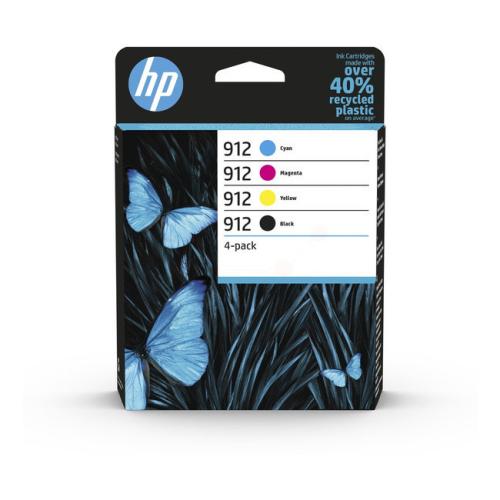 HP Bläckpatron svart / cyan / magenta / gul (6ZC74AE / 912) (multipack)