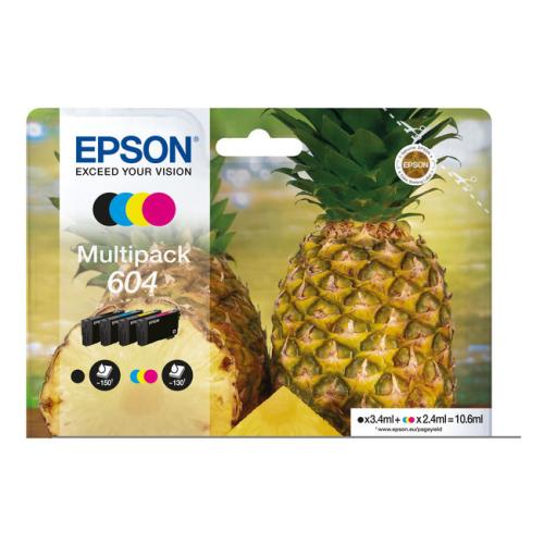 Epson Bläckpatron svart / cyan / magenta / gul (C13T10G64010 / 604) (multipack)