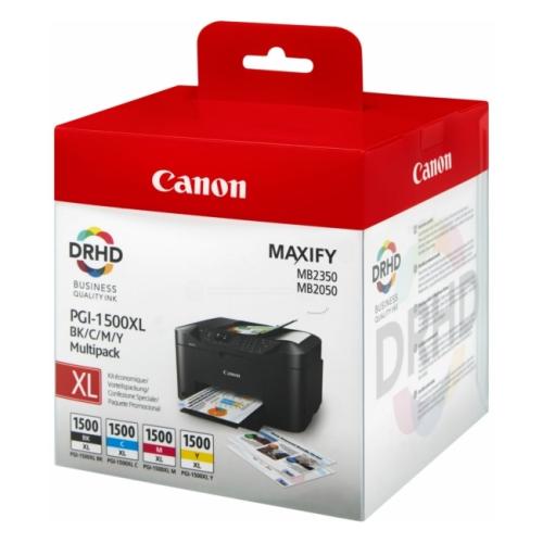 Canon Bläckpatron svart / cyan / magenta / gul (9182B010 / PGI1500XLCMYBK) (multipack)