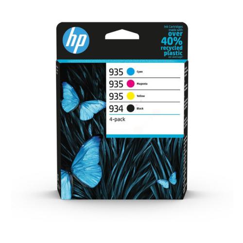 HP Bläckpatron svart / cyan / magenta / gul (6ZC72AE / 934935) (multipack)