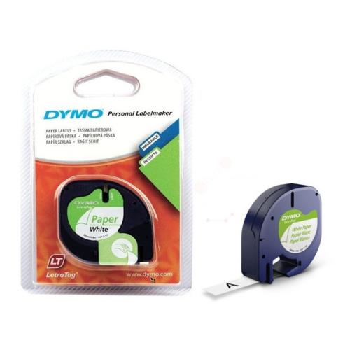 Dymo Etiketter svart / vit (91200 / S0721510)