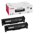 Canon Toner svart (2662B005 / 718BKVP) (Tvåpack)