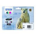 Epson Bläckpatron svart / cyan / magenta / gul (C13T26364010 / 26XL) (multipack, hög kapacitet)