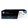 HP Toner cyan / magenta / gul (CF372AM / 304A) (multipack)