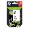 HP Bläckpatron svart / färg (N9J71AE / 62) (Tvåpack, multipack)