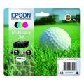 Epson Bläckpatron svart / cyan / magenta / gul (C13T34664010 / 34) (multipack)