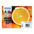 Epson Bläckpatron svart / svart foto / cyan / magenta / gul (C13T33374011 / 33) (multipack)